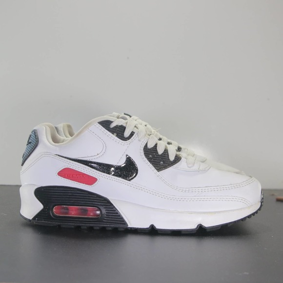 Nike Shoes - Nike Air Max 90 Low White Black Women's Sneakers 004272 Size 5youth/6.5womens